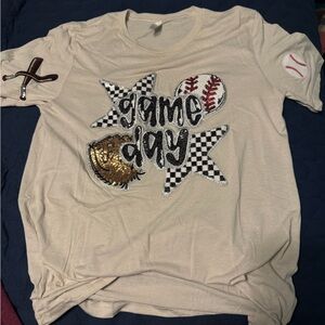 Bella Canvas Cream Game Day T-Shirt